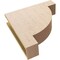 Ekena Millwork 5"W x 20"D x 20"H Thin Alpine Rough Cedar Woodgrain TimberThane Corbel, Primed Tan CORUR05X20X20ALPRCPR - alternate 2